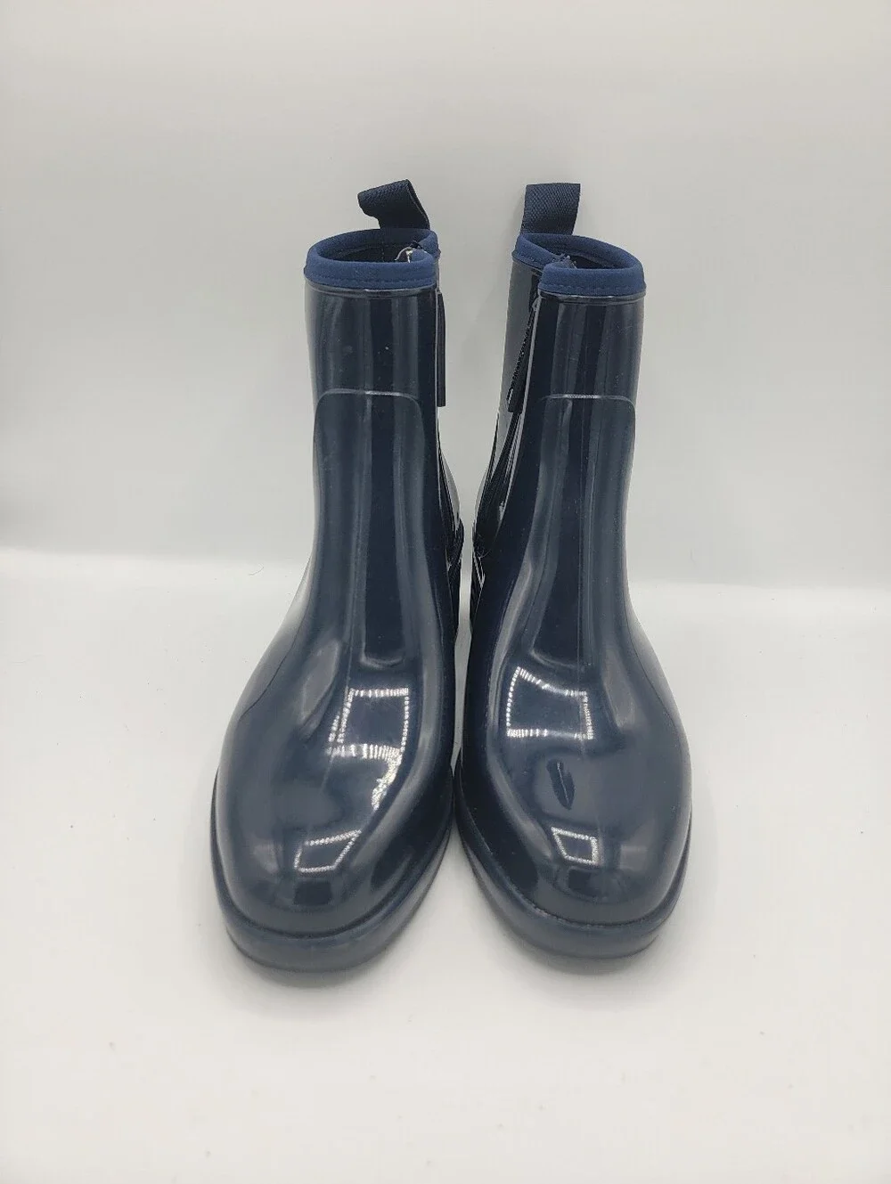 kate spade Glossy Navy Patent Ankle Booties